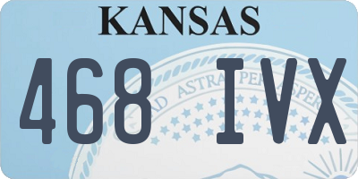 KS license plate 468IVX