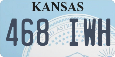 KS license plate 468IWH