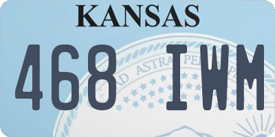 KS license plate 468IWM