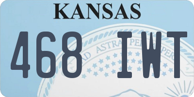 KS license plate 468IWT