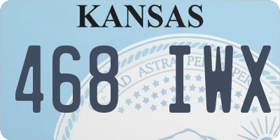 KS license plate 468IWX