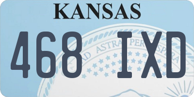 KS license plate 468IXD
