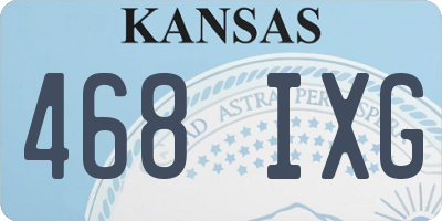 KS license plate 468IXG