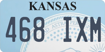 KS license plate 468IXM