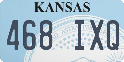 KS license plate 468IXQ