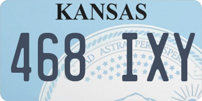 KS license plate 468IXY