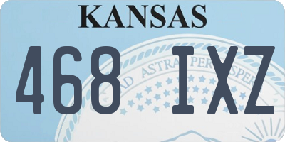 KS license plate 468IXZ
