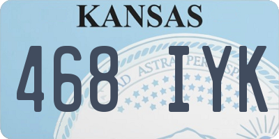 KS license plate 468IYK