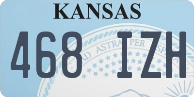 KS license plate 468IZH