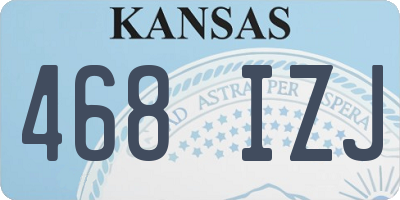 KS license plate 468IZJ