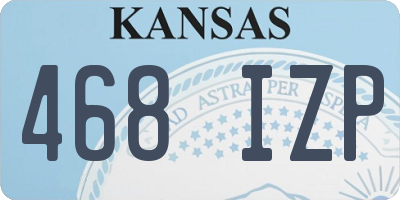KS license plate 468IZP