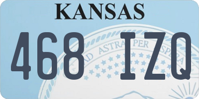 KS license plate 468IZQ