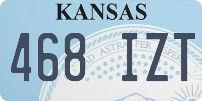 KS license plate 468IZT