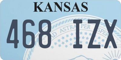KS license plate 468IZX