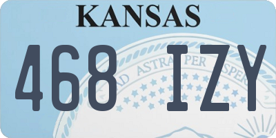 KS license plate 468IZY