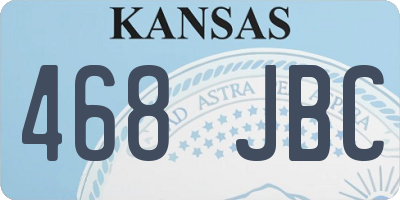 KS license plate 468JBC