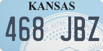 KS license plate 468JBZ