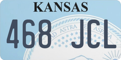 KS license plate 468JCL