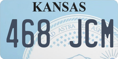 KS license plate 468JCM