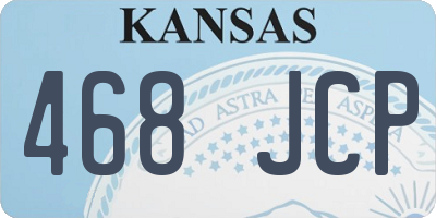 KS license plate 468JCP