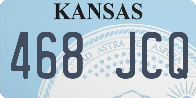 KS license plate 468JCQ