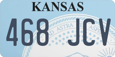 KS license plate 468JCV
