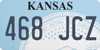 KS license plate 468JCZ