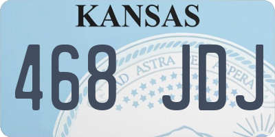 KS license plate 468JDJ