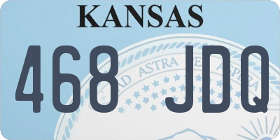 KS license plate 468JDQ