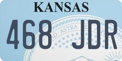 KS license plate 468JDR