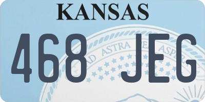 KS license plate 468JEG