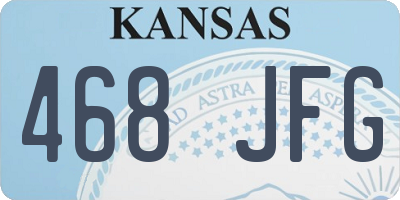 KS license plate 468JFG