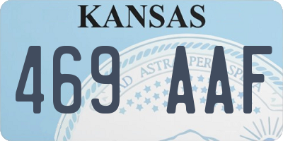 KS license plate 469AAF