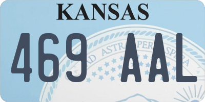 KS license plate 469AAL