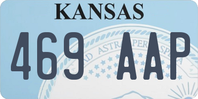 KS license plate 469AAP