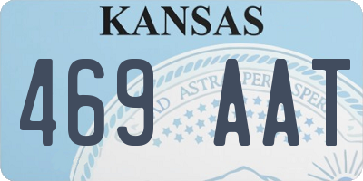 KS license plate 469AAT