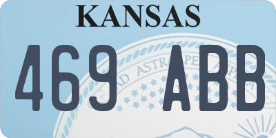 KS license plate 469ABB