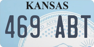 KS license plate 469ABT