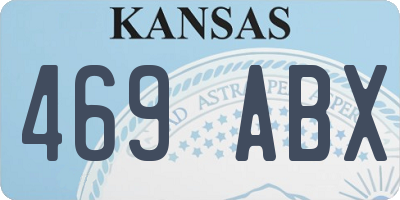 KS license plate 469ABX