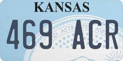 KS license plate 469ACR
