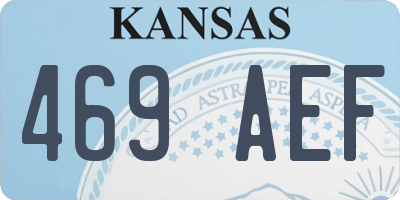 KS license plate 469AEF