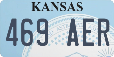 KS license plate 469AER