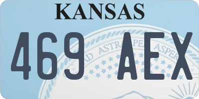 KS license plate 469AEX