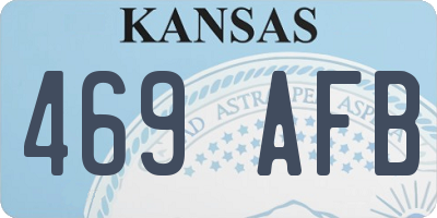 KS license plate 469AFB