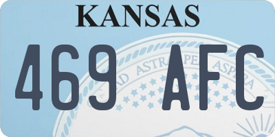 KS license plate 469AFC