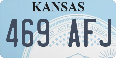KS license plate 469AFJ