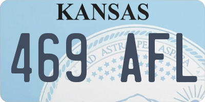 KS license plate 469AFL