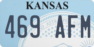 KS license plate 469AFM