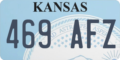 KS license plate 469AFZ