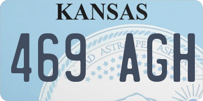 KS license plate 469AGH